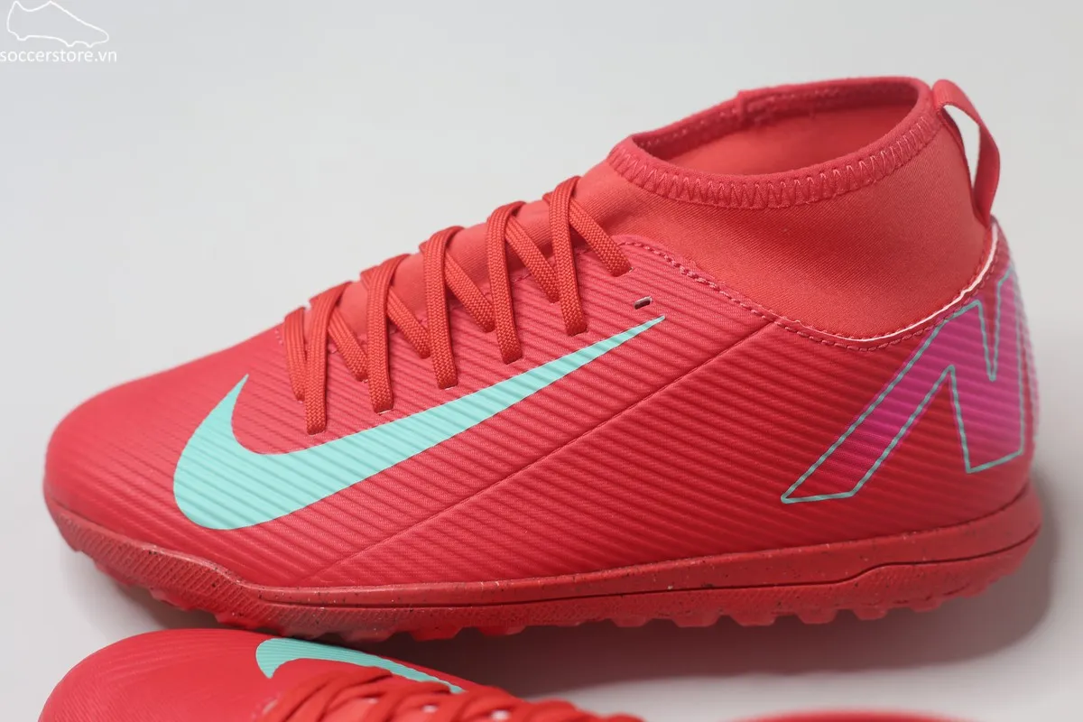Nike Mercurial Superfly 10 Club TF Jr màu đỏ than hồng FQ8313-800