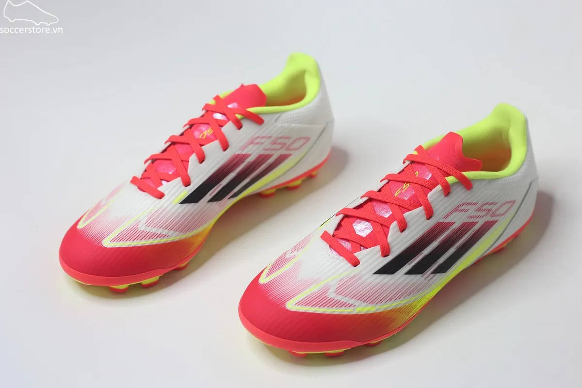 Adidas F50 League AG 2G/3G- Pure Victory pack màu trắng đỏ IE1262