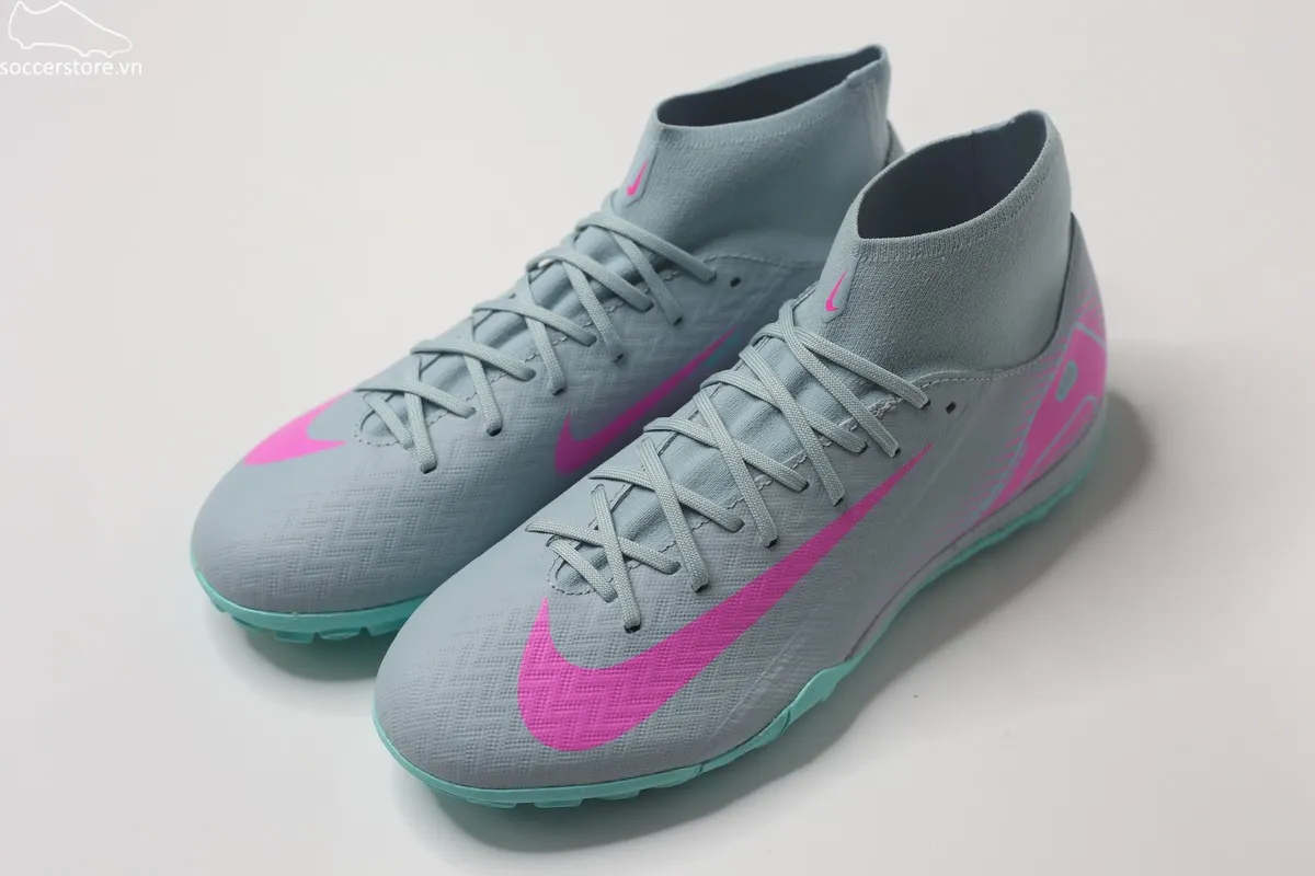 Nike Mercurial Superfly 10 Academy TF Air Zoom- Prism pack màu xanh xám FQ8331-301