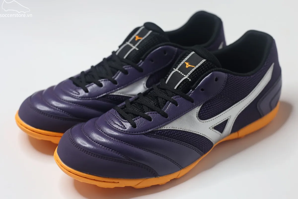 Mizuno Morelia Sala Club TF màu tím trắng Q1GB240392