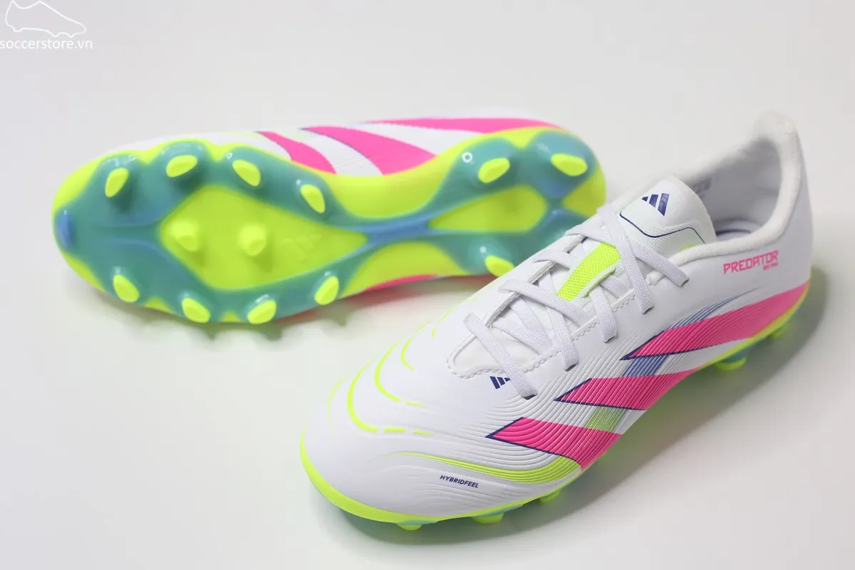 Adidas Predator League MG Jr màu trắng hồng ID3794