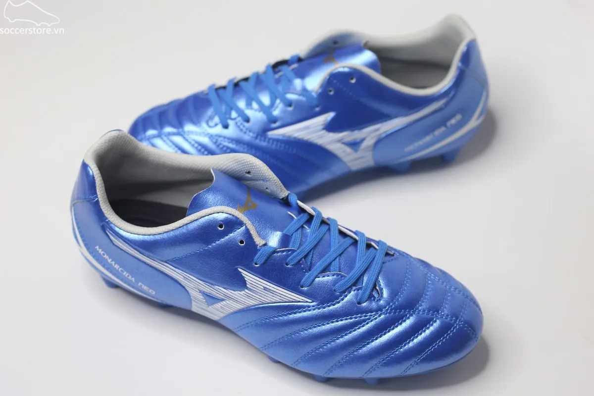Mizuno Monarcida Neo 3 Select FG màu xanh trắng P1GA242527
