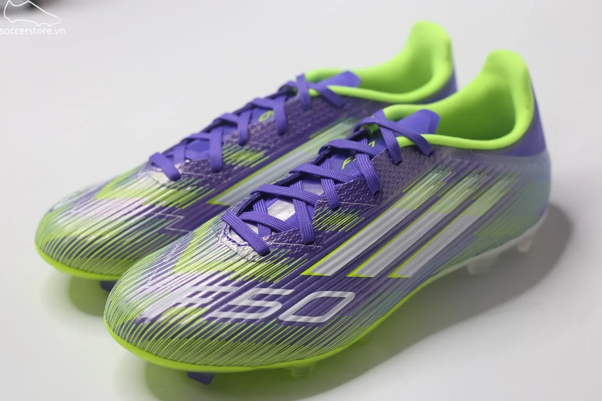 Adidas F50 League FG/MG màu tím Radiant Blaze - JI0003