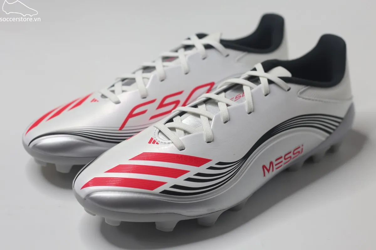 Adidas F50 League AG 2G/3G Messi màu trắng bạc JP7462