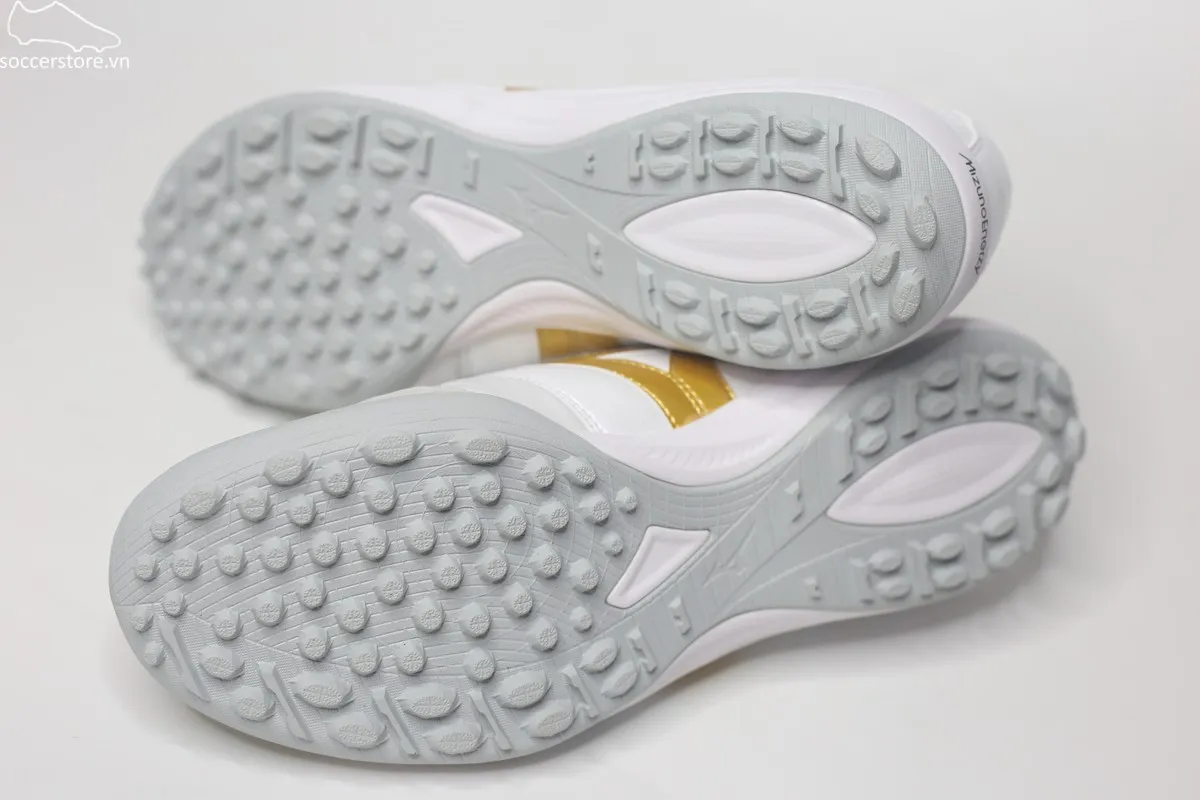 Mizuno Morelia Sala Japan TF trắng gold Made In Japan Q1GB260250