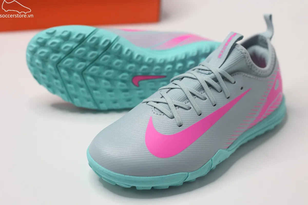Nike Mercurial Vapor 16 Academy TF Junior màu xanh xám FQ8284-301