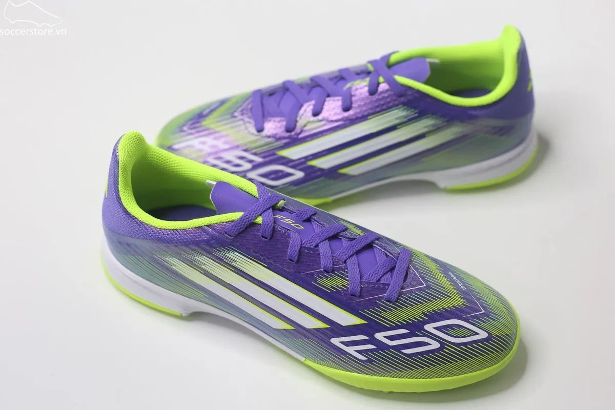 Adidas F50 League TF Jr màu tím Radiant Blaze - JI0000