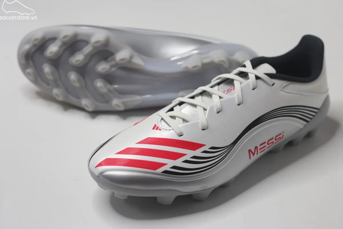 Adidas F50 League AG 2G/3G Messi màu trắng bạc JP7462