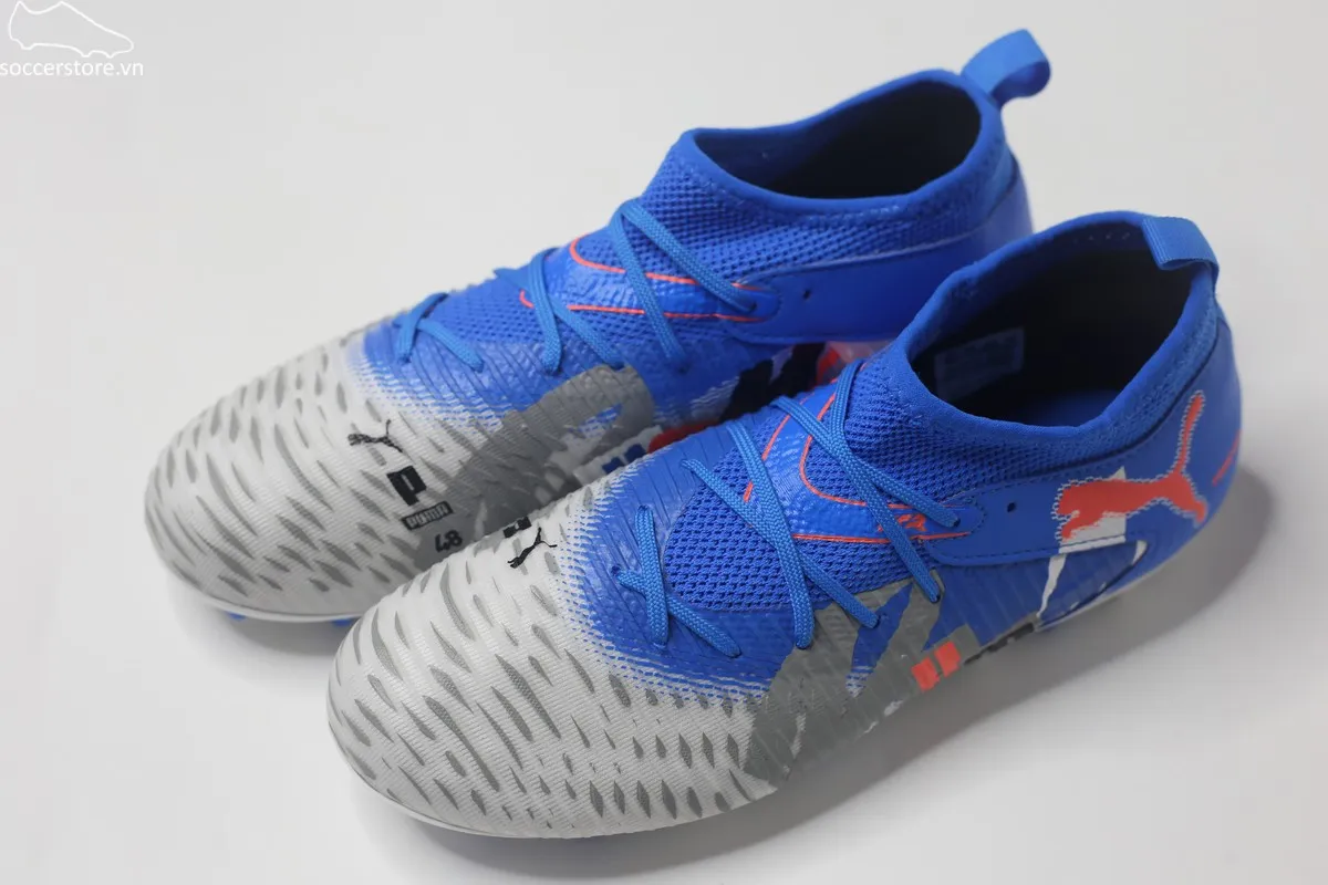 Puma Future 8 Match MG Jr màu trắng xanh 108789-01