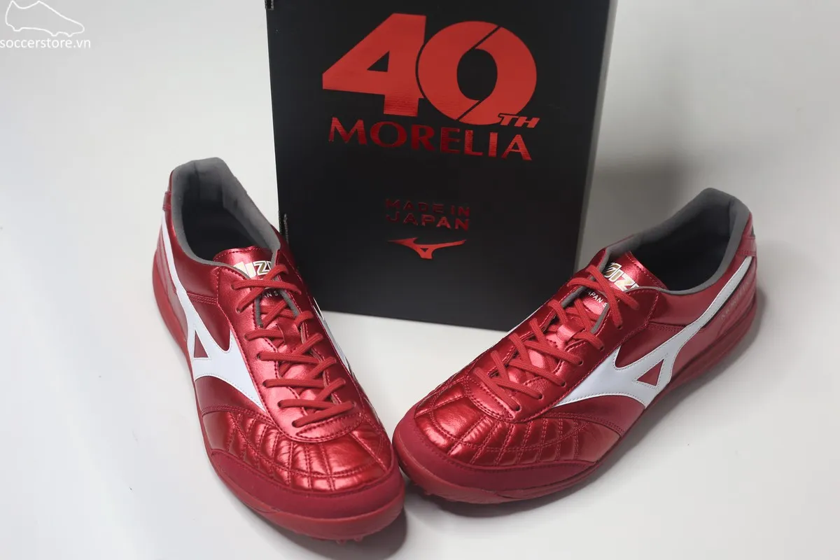 Mizuno Morelia Sala Japan TF Red Ruby màu đỏ Made In Japan Q1GB250260