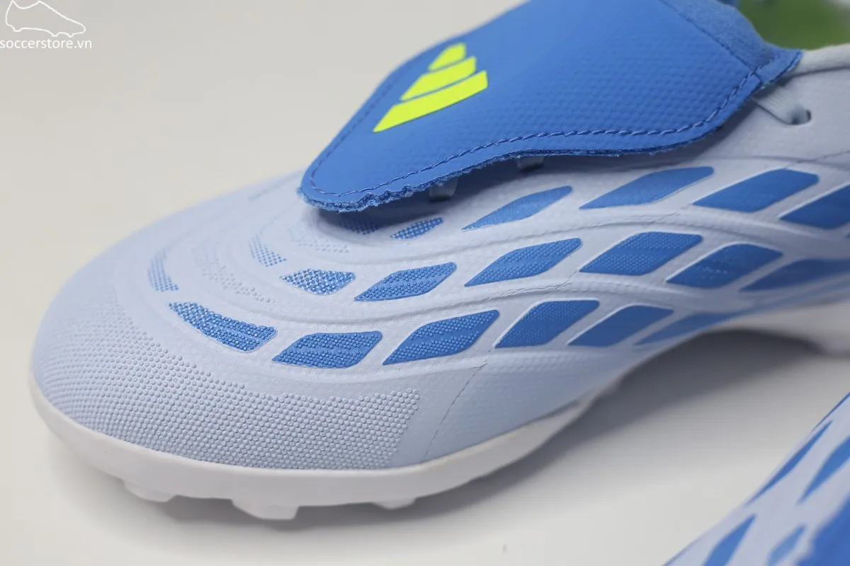 Adidas Predator League TF FT- Ice Cold Precision màu xanh ngọc Crystal Sky/ Ray Blue/ Solar Yellow JR7874