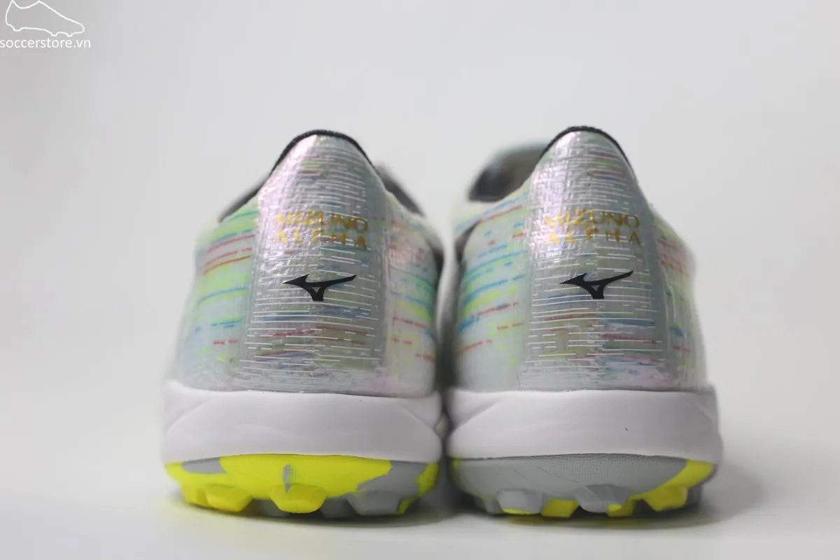 Mizuno Alpha II Elite TF Frontier Pack trắng bạc P1GD256209