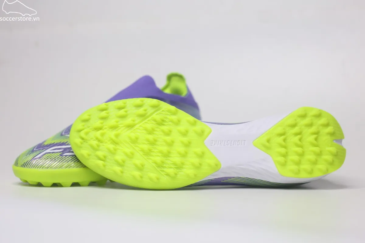 Giày bóng đá không dây Adidas F50 Pro TF LL màu tím JR9330