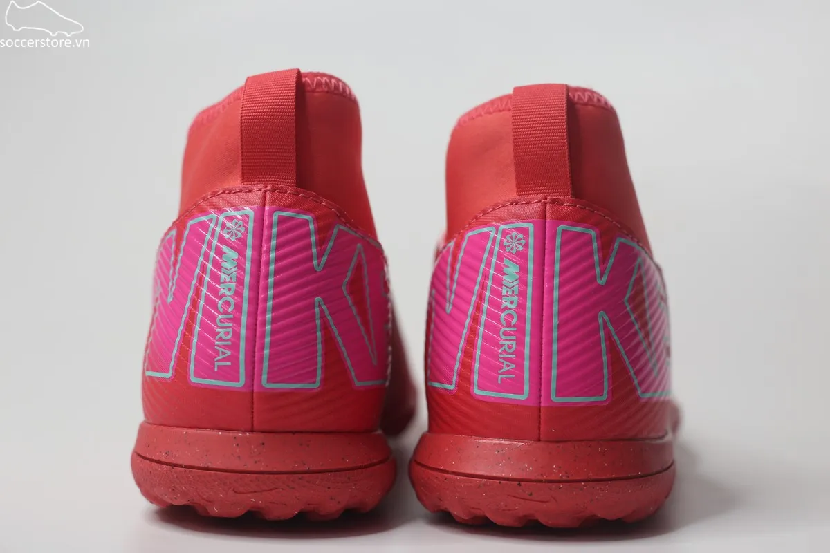 Nike Mercurial Superfly 10 Club TF Jr màu đỏ than hồng FQ8313-800