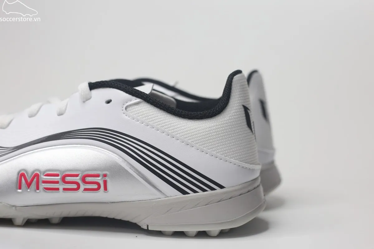 Adidas F50 League TF Jr Messi Prestig10 trắng bạc JP7456
