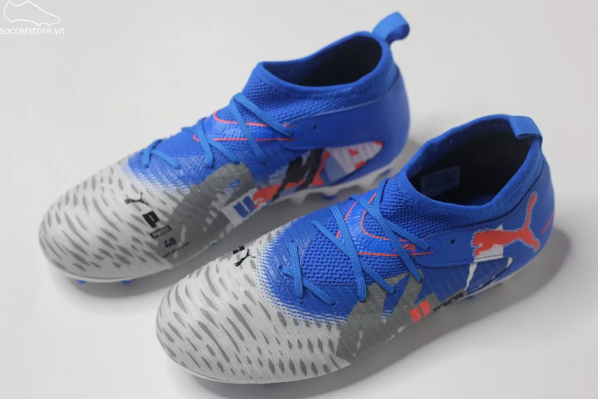 Puma Future 8 Match MG Jr màu trắng xanh 108789-01