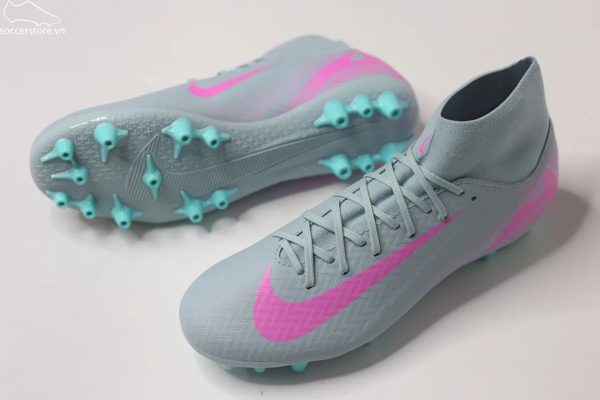 Nike Mercurial Superfly 10 Academy AG Air Zoom- Prism pack màu xanh xám FQ8329-301