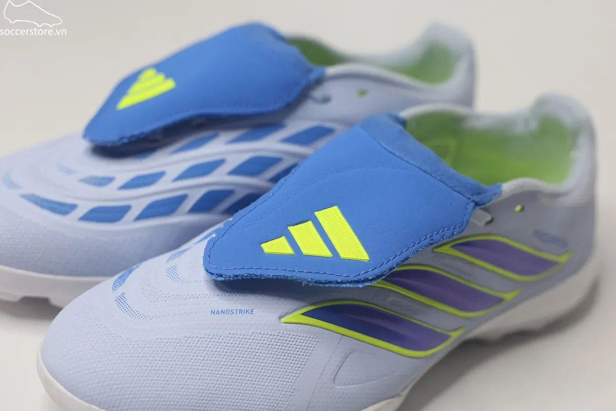 Adidas Predator League TF FT- Ice Cold Precision màu xanh ngọc Crystal Sky/ Ray Blue/ Solar Yellow JR7874