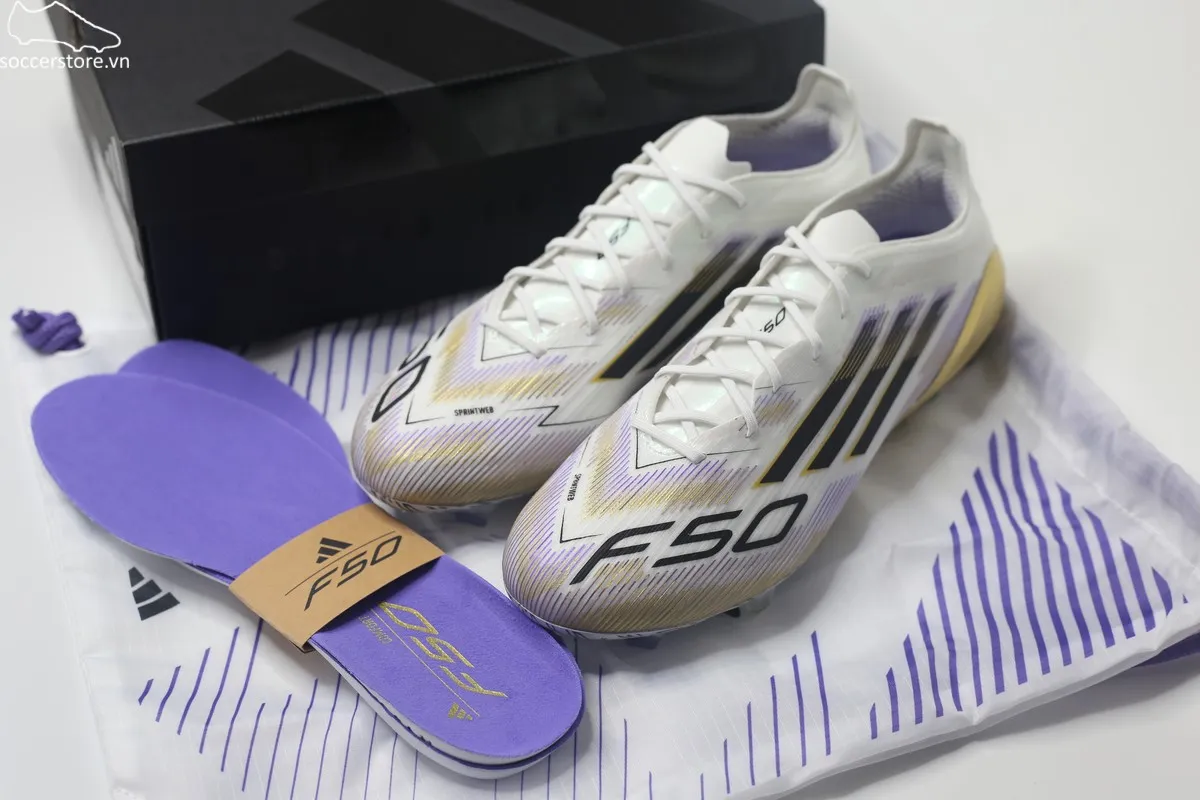 Adidas F50 Elite FG- Road To Glory pack màu trắng đồng JH7617