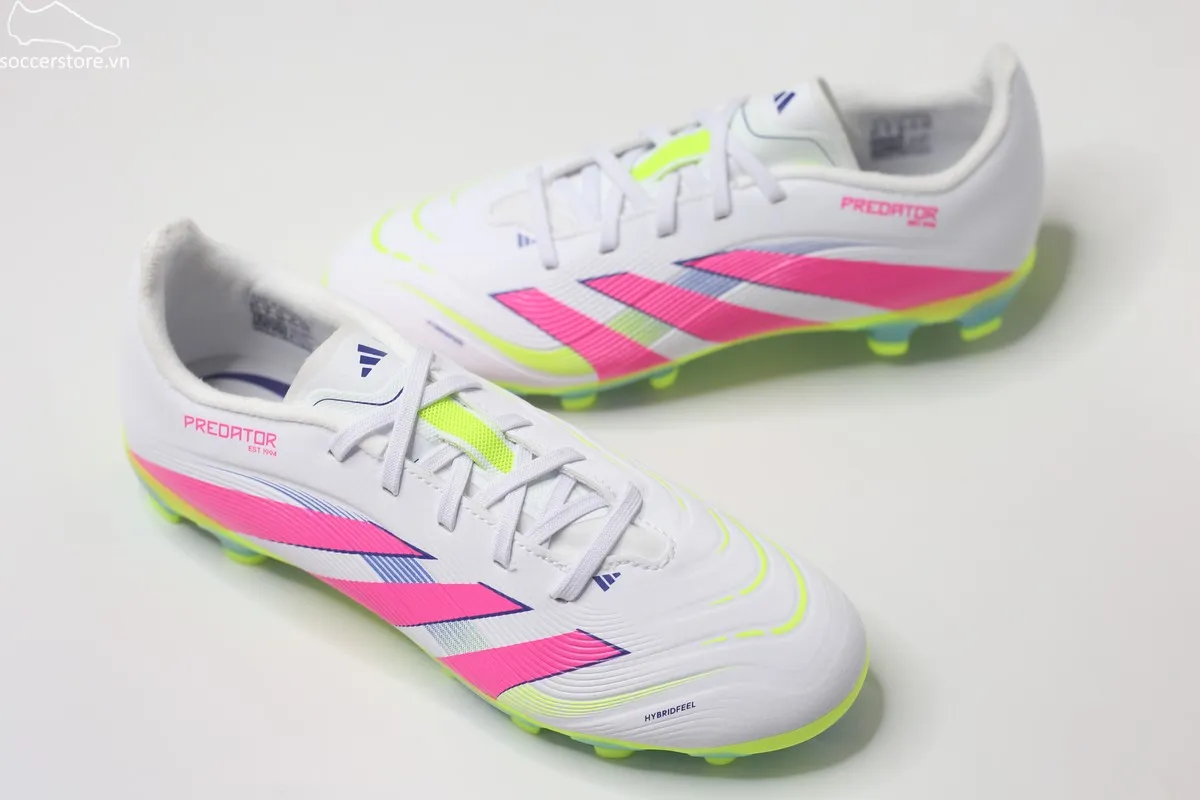 Adidas Predator League MG Jr màu trắng hồng ID3794