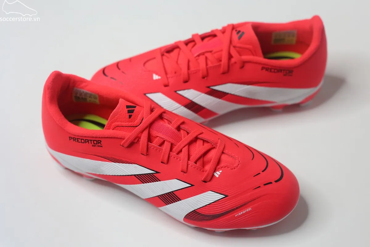 Adidas Predator League MG Kids- Pure Victory màu đỏ trắng ID3795