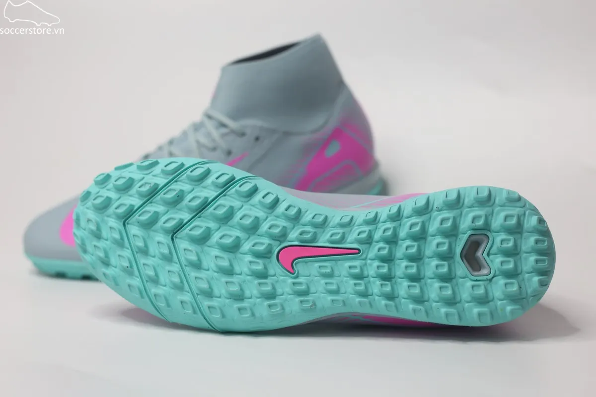 Nike Mercurial Superfly 10 Academy TF Air Zoom- Prism pack màu xanh xám FQ8331-301
