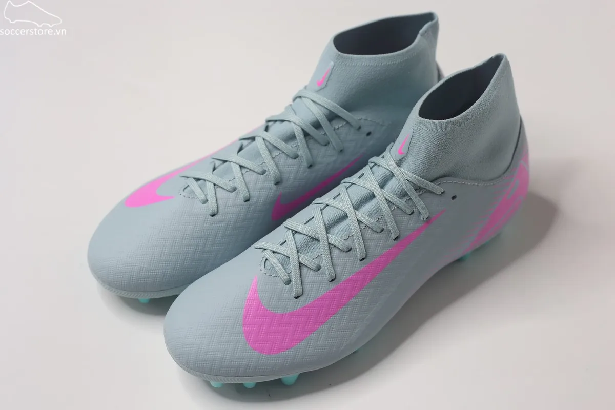 Nike Mercurial Superfly 10 Academy AG Air Zoom- Prism pack màu xanh xám FQ8329-301