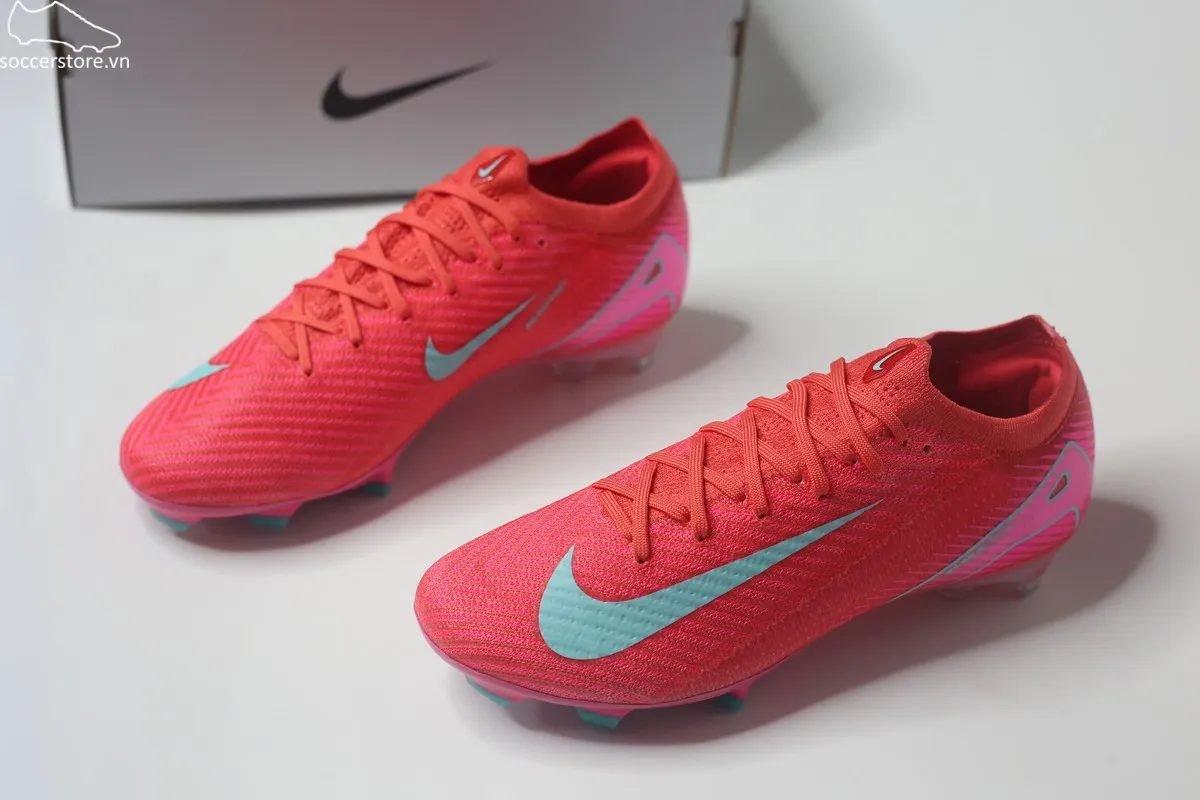 Nike Mercurial Vapor 16 Elite FG/MG Air Zoom màu đỏ than hồng FQ1457-800