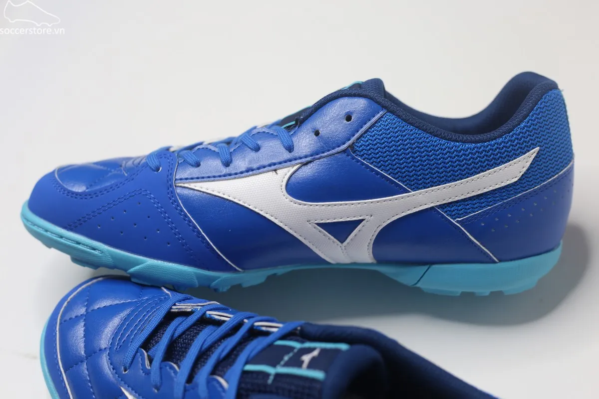 Mizuno Morelia Sala Club TF màu xanh trắng Q1GB241603