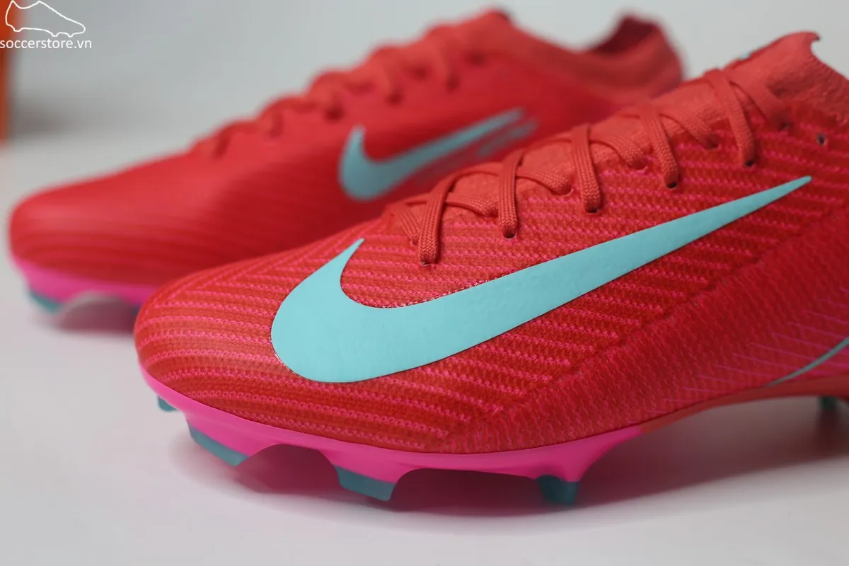 Nike Mercurial Vapor 16 Pro FG / MG Air Zoom- Mad Energy pack màu đỏ than hồng FQ8685-800