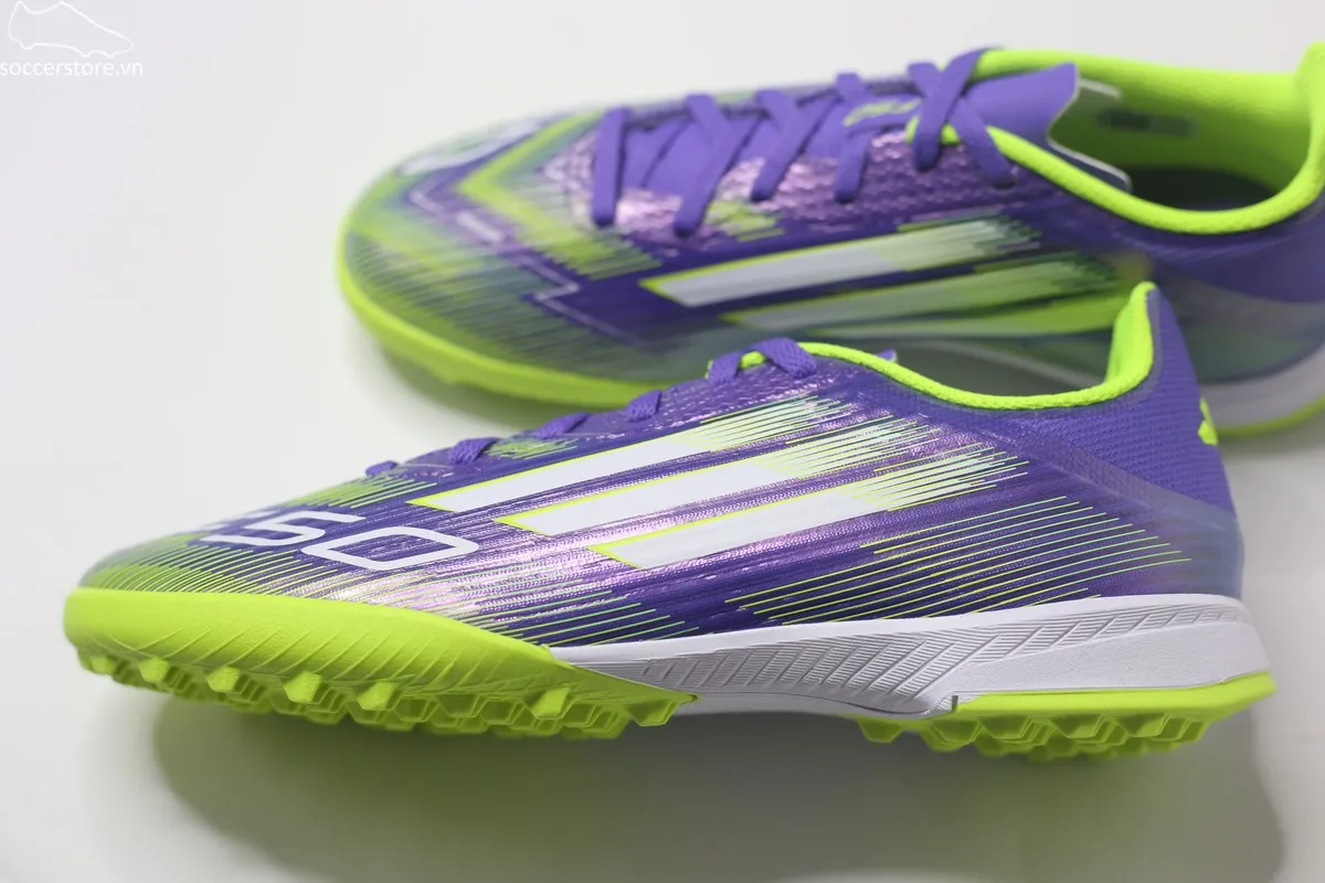 Adidas F50 League TF Jr màu tím Radiant Blaze - JI0000