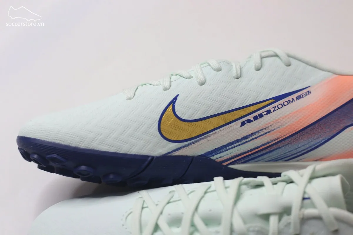 Nike Mercurial Vapor 16 Academy TF Air Zoom MDS 009 màu xanh trắng đồng FZ1386-300