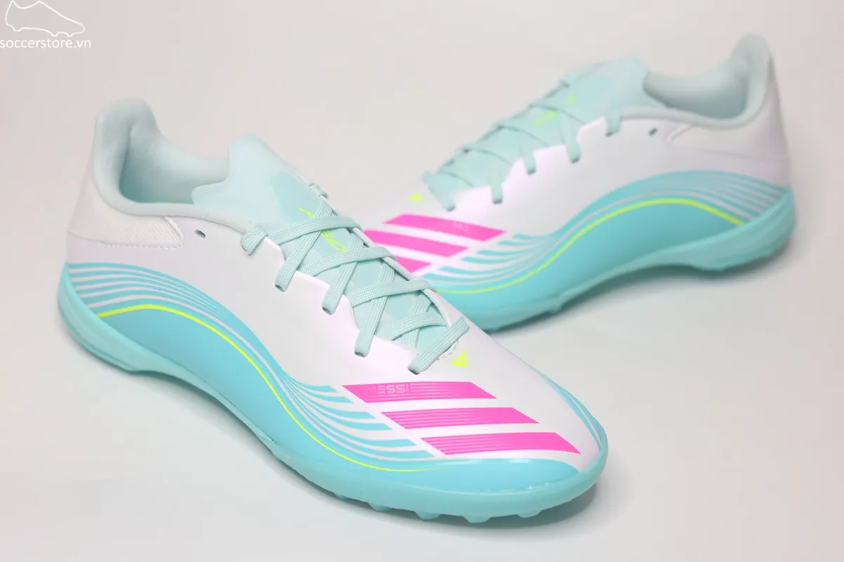 Adidas F50 League TF Messi xanh ngọc JQ0937