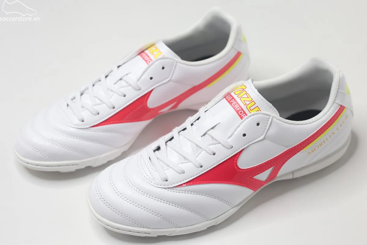 Mizuno Morelia 2 Club TF màu trắng đỏ xanh P1GD231664