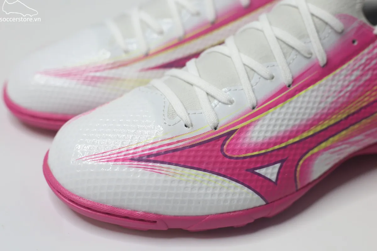 Mizuno Alpha III Select AS TF- trắng/ hồng P1GD266564