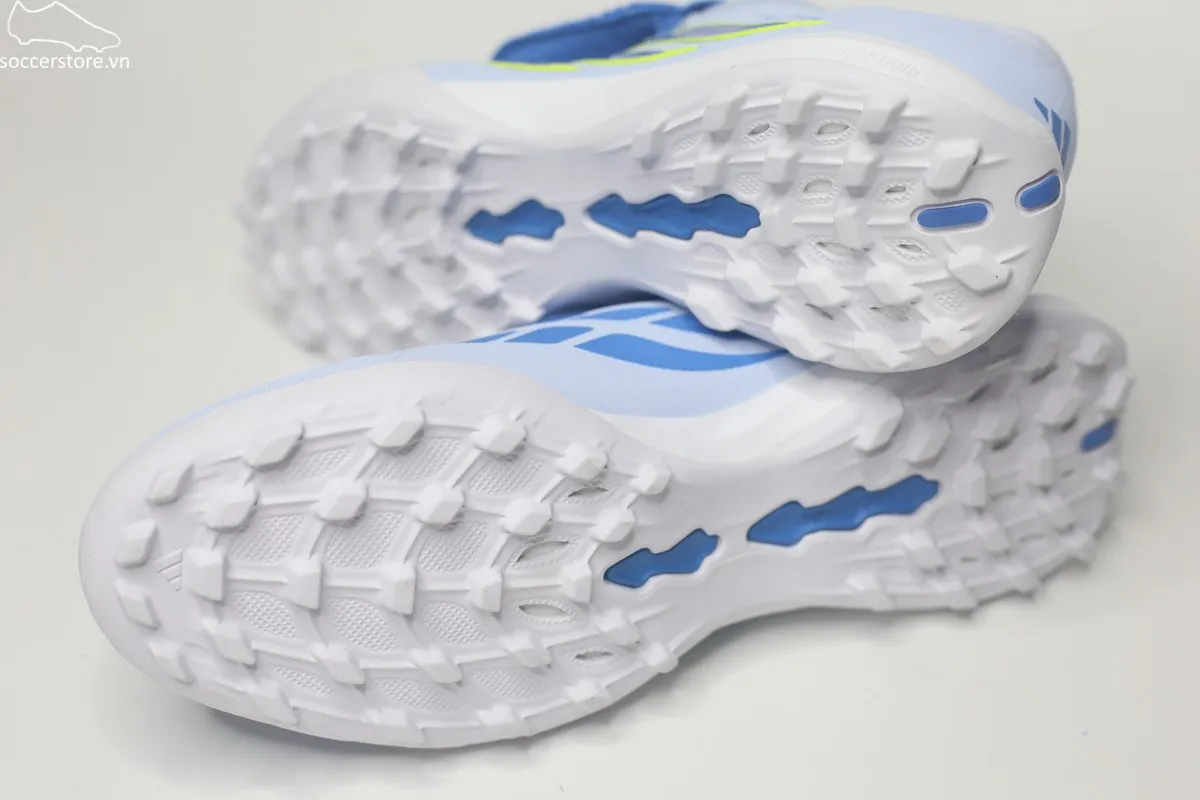 Adidas Predator League TF FT- Ice Cold Precision màu xanh ngọc Crystal Sky/ Ray Blue/ Solar Yellow JR7874
