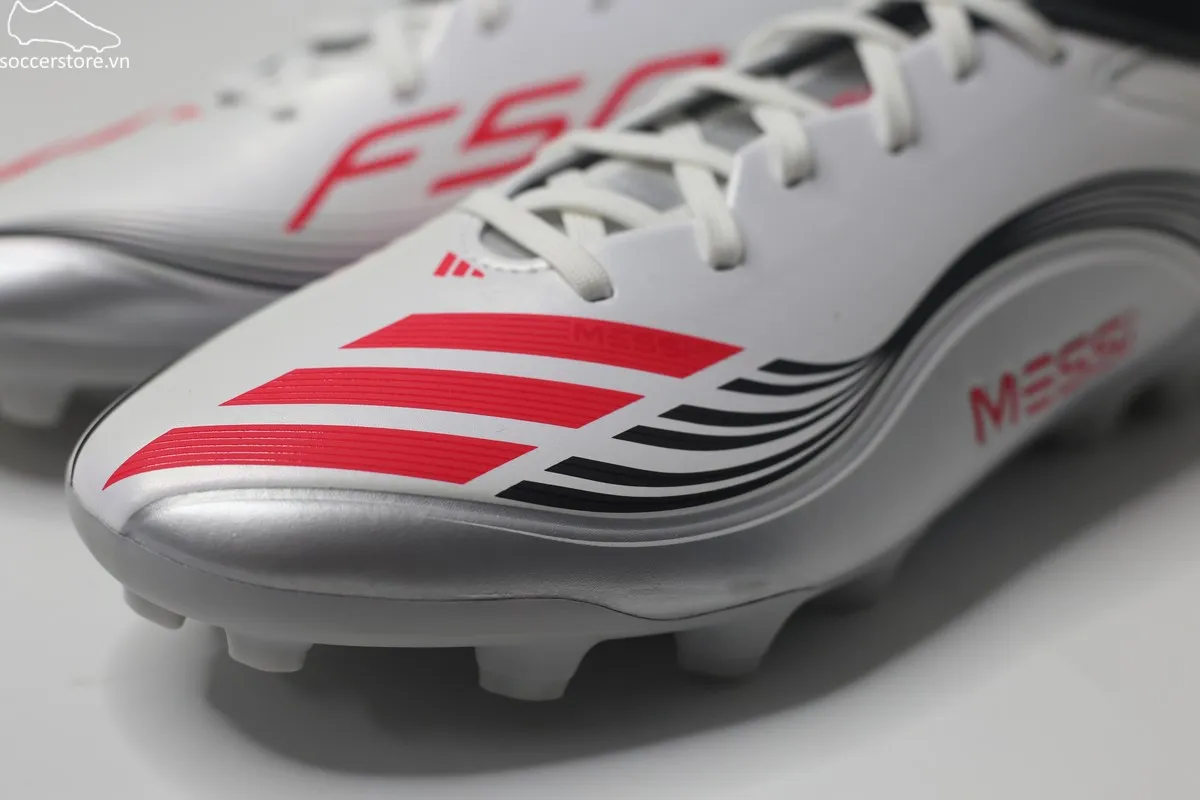 Adidas F50 League AG 2G/3G Messi màu trắng bạc JP7462