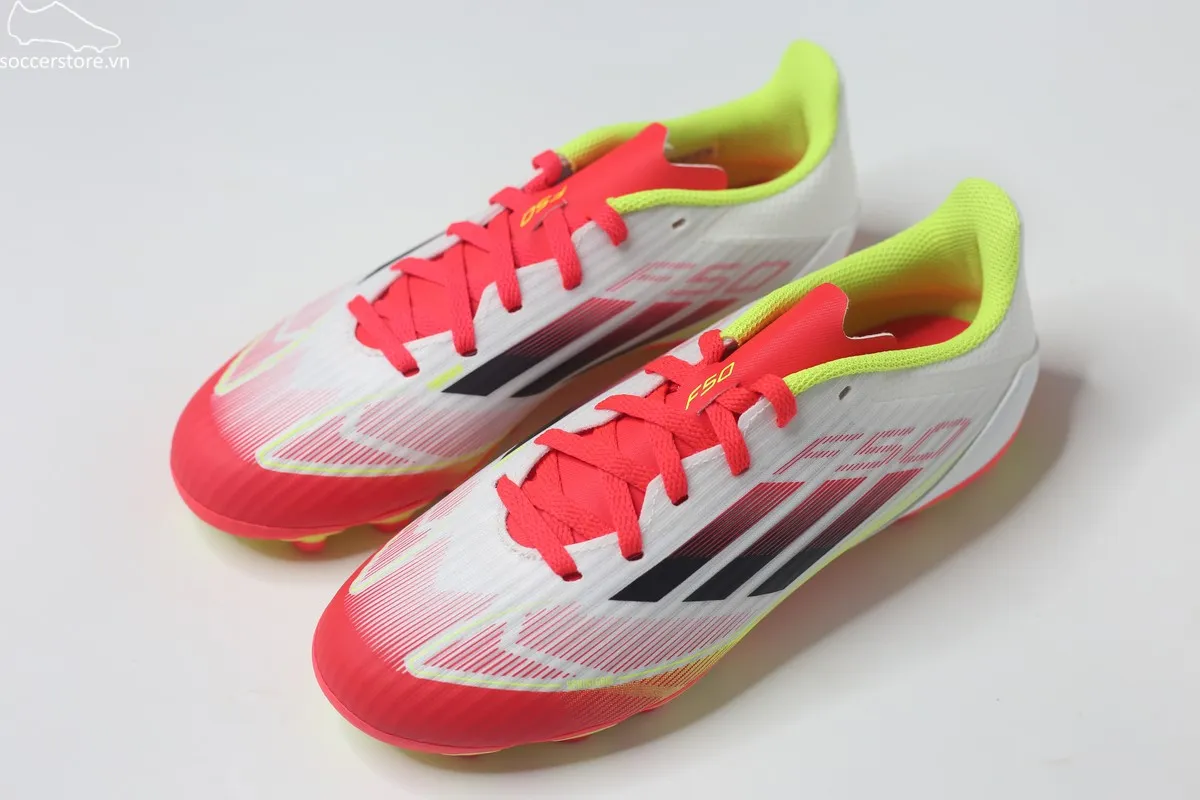 Adidas F50 League MG Kids- Pure Victory pack màu trắng đỏ IE3752 Jr