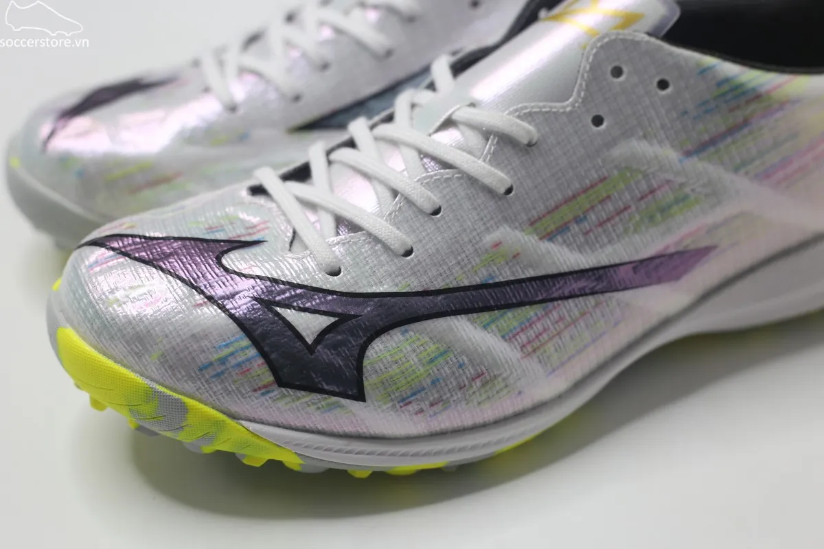 Mizuno Alpha II Elite TF Frontier Pack trắng bạc P1GD256209