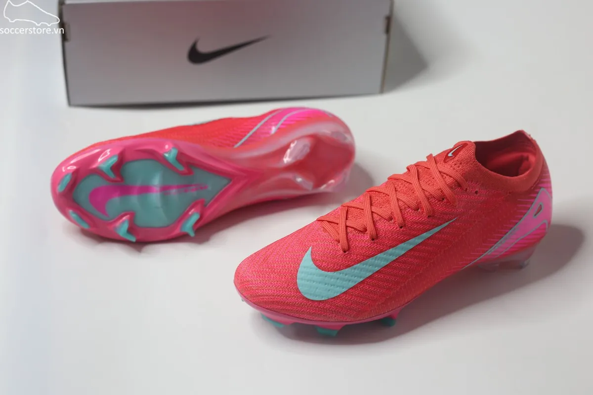 Nike Mercurial Vapor 16 Elite FG/MG Air Zoom màu đỏ than hồng FQ1457-800
