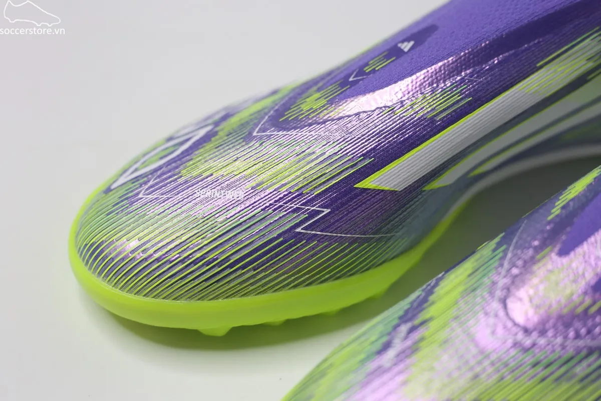 Giày bóng đá không dây Adidas F50 Pro TF LL màu tím JR9330