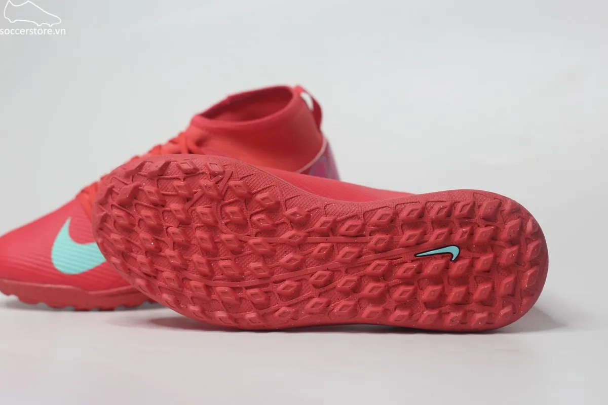 Nike Mercurial Superfly 10 Club TF Jr màu đỏ than hồng FQ8313-800