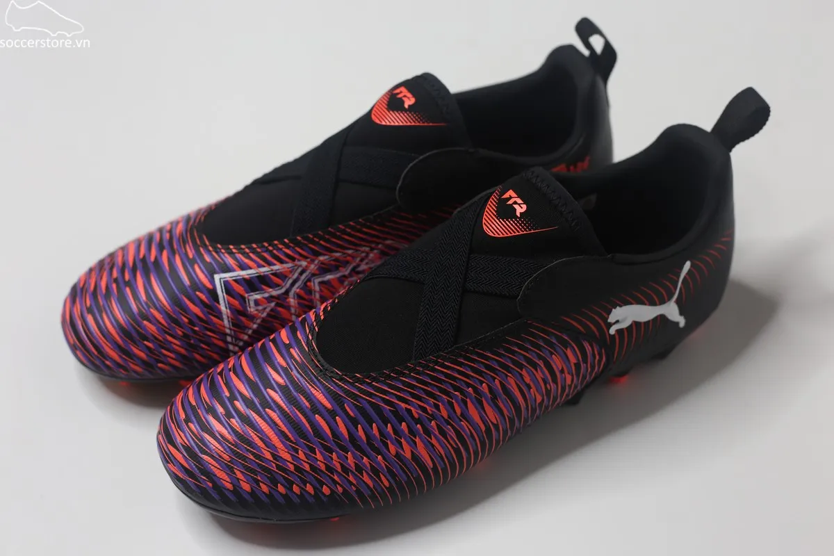 Puma Future 8 Match MG LL Jr màu sọc đen đỏ 108390-01