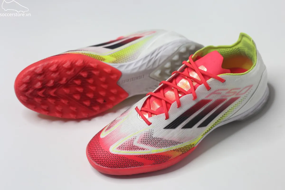 90% – Used-Adidas F50 Pro TF- Pure Victory pack màu trắng đỏ IE1220
