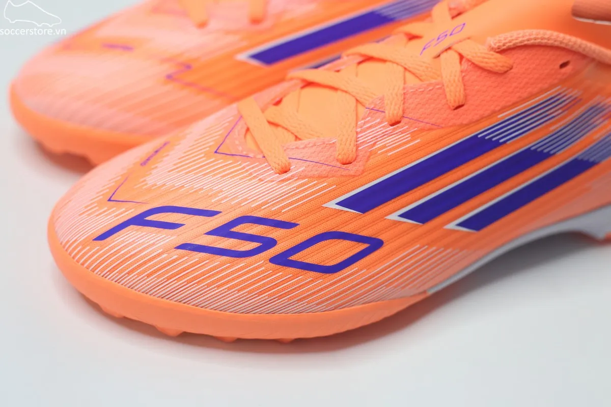 Giày Adidas F50 League TF J - màu cam trắng – Coral Blaze – JI0001