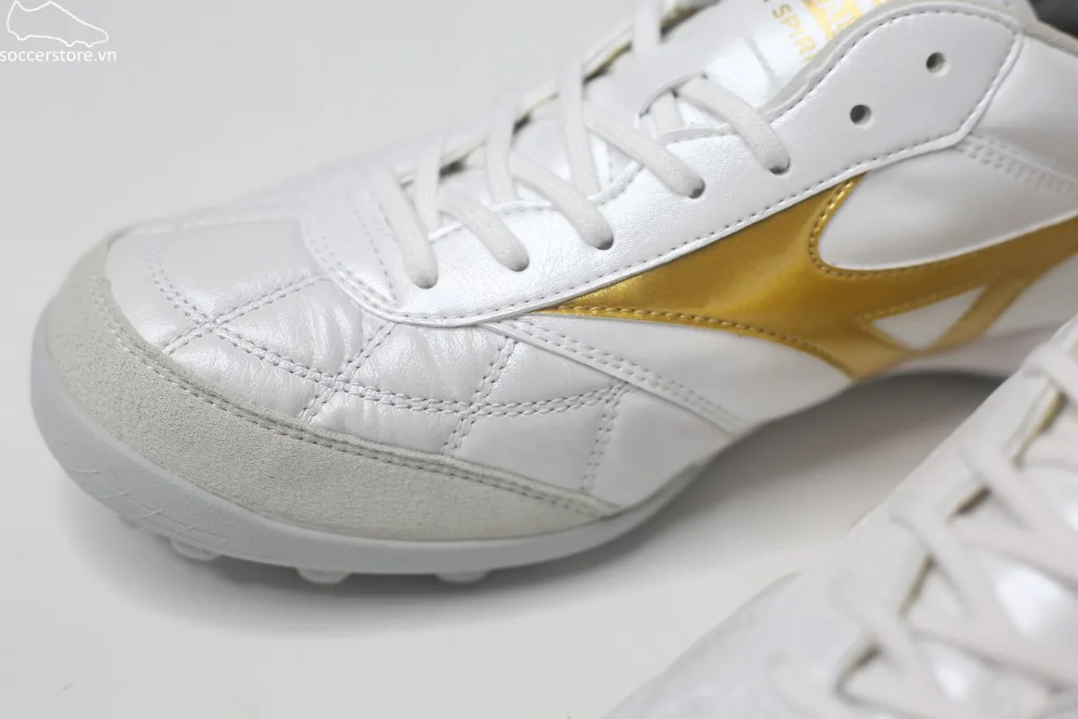 Mizuno Morelia Sala Japan TF trắng gold Made In Japan Q1GB260250