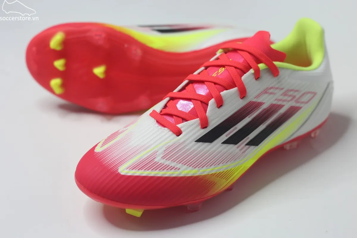Adidas F50 League MG/ FG trắng đỏ IE1289