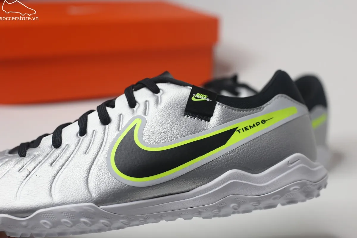 Nike Tiempo Legend 10 Academy TF Mad Voltage pack màu bạc DV4342-001