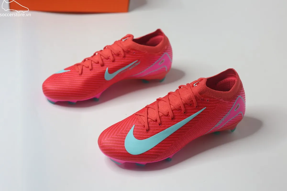 Nike Mercurial Vapor 16 Pro FG / MG Air Zoom- Mad Energy pack màu đỏ than hồng FQ8685-800