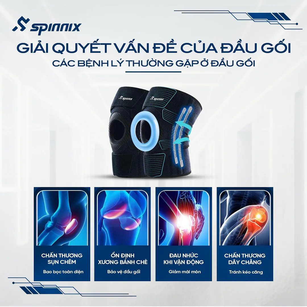 bó gối cao cấp Spinnix, bó gối thể thao